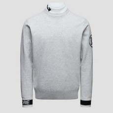 지포어 windproof mock neck. 반목 방풍 니트 블랙,그레이